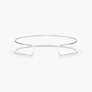 Two Row Cuff Diamond <b>Bracelet</b> In Yellow Gold - Product Image 2