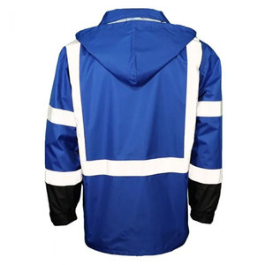 Veste de sécurité hivernale haute visibilité, imperméable, pour travaux de construction, coupe-vent, très vendue - Product Image 6