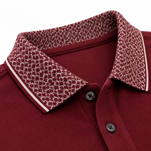 เสื้อโปโลแขนยาวผู้ชาย OEM สีตามสั่ง กระดุมติดแบบพิเศษ ชุดทำงานลำลอง ผู้ผลิตขายส่ง น้ำหนักเบา - Product Image 5