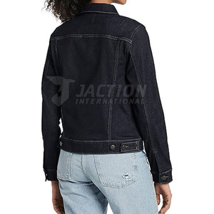 Chaqueta de Mezclilla para Mujer con Cuello Camisero, Color y Talla Personalizables, Talla Grande, Transpirable y Ligera para Uso en Exteriores - Product Image 5