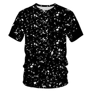 Camiseta de algodón de manga corta con cuello redondo y estampado de espada de dragón para hombre, ajuste regular, con logo frontal impreso por sublimación - Product Image 6