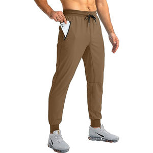 Pantalones casuales de corte moderno para hombre, pantalones deportivos transpirables de tejido elástico con cordón, pantalones casuales elásticos con cintura con cordón - Product Image 4