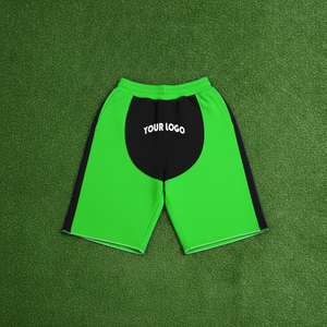 Shorts de course athlétiques pour hommes en gros, grandes tailles, en coton et polyester avec poches, motif uni pour l'extérieur, shorts vierges en gros - Product Image 3