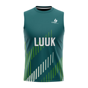 Maillot d'entraînement de football américain 7v7 personnalisé pour homme, respirant, 100 % polyester, avec nom de joueur, grande taille, sans manches, col rond - Product Image 2