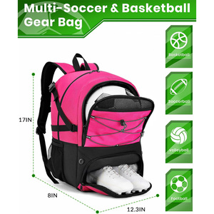 Sacs à dos de football avec personnalisation de marque, sacs d'équipe sportive, sacs à dos d'entraînement pour joueurs, fabrication OEM, exportation du Pakistan, fournisseur - Product Image 2