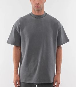 T-shirt Homme de Luxe de Haute Qualité en Coton Lourd 100% – Col Montant Uni, Coupe Oversize et Ample - Product Image 2