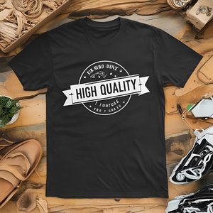 T-shirt formel pour homme à col roulé et manches courtes, 100 % coton, imprimé sérigraphié et brodé, écologique et respirant - Product Image 3