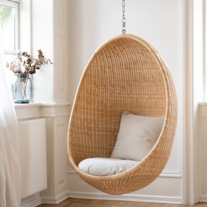 Hanging <b>egg</b> chair rattan swing pod chairs bird nest cocoon swings outdoor indoor furniture - Product Image 1