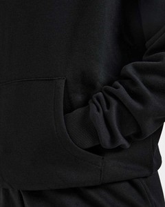 Sudadera con capucha transpirable de manga larga para mujer, con hombros caídos, logotipo personalizado al por mayor, de gran tamaño, 100% algodón polar de secado rápido - Product Image 3
