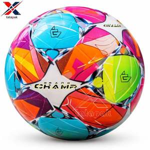 ลูกฟุตบอลเย็บด้วยเครื่องจักร หนัง PU PVC ลายนูน  แบบกำหนดแบรนด์ได้ เป็นมิตรกับสิ่งแวดล้อม สำหรับฝึกซ้อมและแข่งขันกลางแจ้ง - Product Image 2