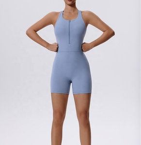 Mono de moda sexy de alta calidad para mujer, con cremallera frontal, casual, hecho a medida, venta al por mayor, de fabricante premium. - Product Image 3