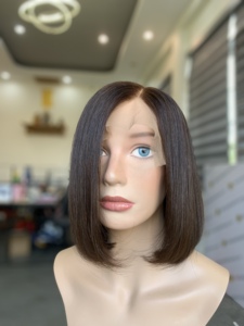 <b>Bob</b> <b>Wig</b> Silky Bone Straight Remy Human Hair Vietnamese Single Weft Weaving Super Double Drawn All Colors Wholesale Price - Product Image 3