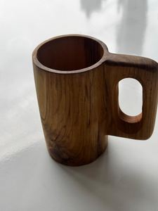 แก้วไม้สักทำมือ |   ภาชนะทรงกระบอกสไตล์เรียบง่าย ตกแต่งแบบธรรมชาติ - Product Image 3