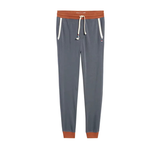 Pantalon de jogging décontracté pour homme, taille élastique, cordon de serrage, bande latérale, gris, mélange coton-polyester, pour l'automne - Product Image 5