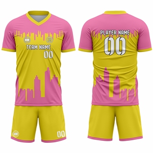 ผู้ผลิตชุดฟุตบอลแบบซับลิเมชั่นตามสั่ง ขายส่งเสื้อฟุตบอล กางเกงขาสั้น ชุดทีม ผู้ผลิต OEM พร้อมบริการพิมพ์โลโก้ - Product Image 1