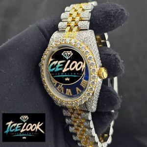 นาฬิกาข้อมือผู้หญิง ICE LOOK หรูหรา ตัวเรือนสแตนเลสสตีล หน้าปัดกลม 30 มม. กระจกแซฟไฟร์ ระบบอนาล็อก ประดับเพชรพลอย แบรนด์เครื่องประดับ - Product Image 5