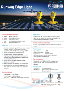 Luces de Obstrucción Aéreas Elevadas Bidireccionales de Alta Intensidad de Aluminio, Cumplen con las Normas ICAO, FAA e IEC, Clasificación IP33, LED de 6.6A para Pistas - Product Image 2