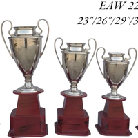 Trofeo de fútbol de Metal moderno personalizado 2025 para el Premio deportivo mundial, torneo de Feria Comercial escolar, medalla y placa de premio única