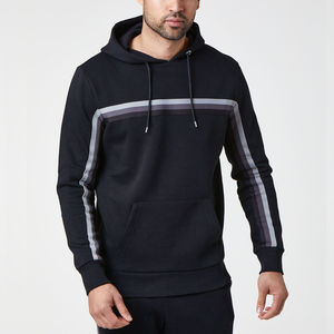 Ensemble de survêtement décontracté pour homme en coton gris uni coupe-vent à capuche et manches longues avec poches latérales pour l'automne - Product Image 6