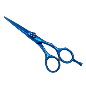 Ciseaux de coiffure professionnels pour salon de coiffure, couleur personnalisée, acier inoxydable, tranchants, pour droitiers, manche moyen - Product Image 1