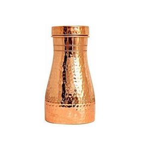 Pure <b>Copper</b> Water <b>Bottle</b> with Cup Ayurvedic Health Benefits Hammered <b>Copper</b> Pitcher 100% Pure <b>Copper</b> Flask Antique Brown <b>Bottle</b> - Product Image 4