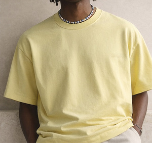 T-shirts courts en coton tricoté 220 GSM 100 % coton, imprimés sérigraphiés sur le devant, séchage rapide, luxe, respirants, col rond, coupe classique, vente en gros - Product Image 3