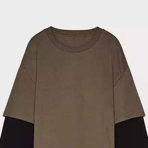 Camisetas de Manga Larga para Hombre, 100% Algodón, 280gsm, Lavado Ácido, Estilo Desgastado, Ecológicas y Transpirables, Nueva Colección 2024 - Product Image 6