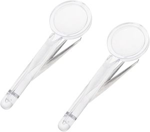 Pinzas de Acero Inoxidable de Alta Calidad con Lupa, Pinzas Precisas para Depilar Cejas, Pinzas para Extraer Espolones de Ojos, Punta Puntiaguda - Product Image 1