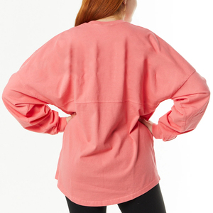 Professional Manufacture Ladies Plus Size Lightweight Soft Cotton Sweatshirt Casual Solid Breathable Oversized Sweat Shirt - Product Image 2