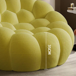 Canapé trois places moderne et minimaliste en velours, design créatif football, pour salon de luxe, fauteuil paresseux, canapé bulle - Product Image 6