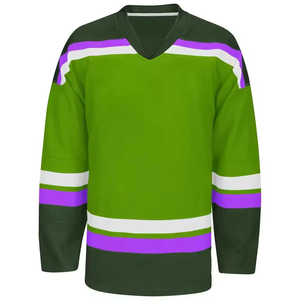 Ventes en gros de sweats à capuche de hockey personnalisés à manches longues en polaire polyester imprimés par sublimation, uniforme de hockey - Product Image 3