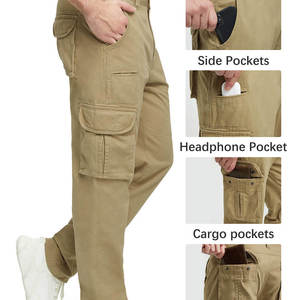 High Quality Men's <b>Cargo</b> Pants Wide Leg Casual Loose Outdoor Hiking <b>Work</b> wear Premium Quality Fit Cotton Polyester - Product Image 6