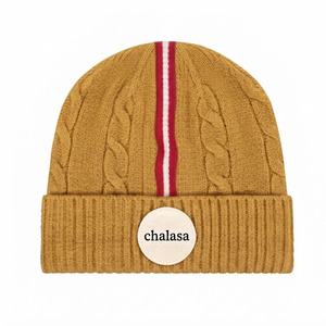 Custom Graphic Design Printed Jacquard Y2K Winter Streetwear <b>Skull</b> Cap Knitted Warm Reversible <b>Beanie</b> Hat with Big Log - Product Image 4