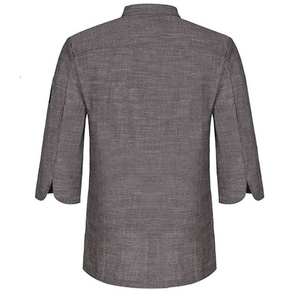 Veste de chef unisexe de haute qualité en coton, résistante au feu, respirante, coupe-vent, imperméable, antibactérienne, pour hôtel - Product Image 1