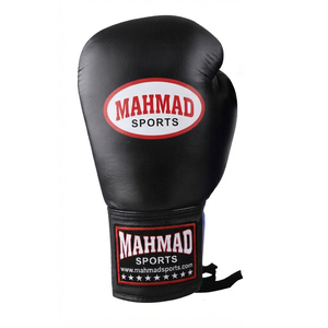 Gants de MMA professionnels en cuir véritable à lacets, noir mat, pour entraînement, sparring, grappling, boxe, Muay Thai, évacuation de l'humidité, extérieur - Product Image 3