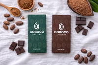 [Kijamitable] Barra de Chocolate COBOCO 70% Cacao, Chocolate Negro Amargo Sólido, Hecho en Uganda