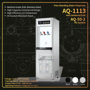ตู้กดน้ำร้อน-เย็นแบบตั้งพื้น Aquatek AQ-1113 ความจุ 5 ลิตร ถังสแตนเลสเกรดเชิงพาณิชย์ - Product Image 1