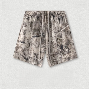 Ensemble T-shirts et Shorts d'été pour Hommes, Personnalisable, Surdimensionné, Vintage, en Spandex/Coton, Tricoté, Séchage Rapide, Style Casual - Product Image 3