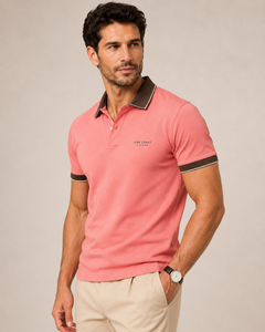 Vêtements Vibe Craft pour hommes, chemise à manches courtes en coton 100% tricoté rose, logo imprimé numérique sur le devant, décontractée, respirante, OEM - Product Image 4