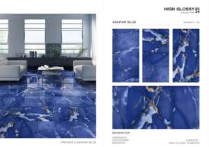 Carreaux de porcelaine ultra brillants de 60x120cm (600x1200mm) et 24x48 pour revêtements de sol et murs intérieurs de luxe. - Product Image 3