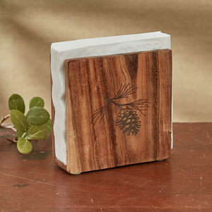Handcrafted Eco-Friendly Durable Rectangle <b>Tree</b> Life Mango Wood Napkin Holder Tissue <b>Stand</b> for Dining Table Home Restaurant Use - Product Image 5