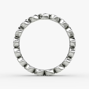 Lab Grown <b>Diamond</b> Round Brilliant Cut Bezel Eternity <b>Diamond</b> <b>Ring</b> - Product Image 4