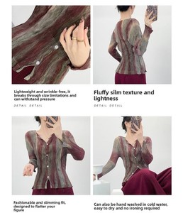 Women's Vintage Lace <b>Button</b> Solid <b>Long</b> Sleeve Regular Fit Daily Casual <b>Cardigan</b> - Product Image 5