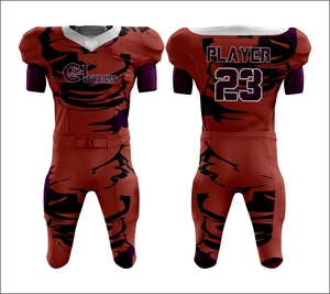 Maillot de football American Powerhouse Game-Day, maillot de champion de la fierté nationale, rouge, blanc et bleu - Product Image 3