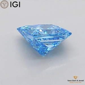 Diamante Cultivado en Laboratorio con Certificado IGI, Forma PRINCESS, 1.00 Quilates, Color Azul Intenso, Claridad VS2, para Su Joyería - Product Image 4