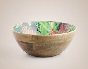 Grand saladier en bois émaillé, écologique, pour desserts et fruits, design élégant, pour la maison, l'hôtel et la décoration de table. - Product Image 5