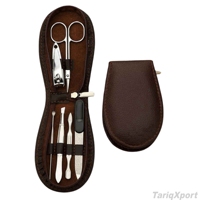 Juego de Manicura y Pedicura Profesional de 6 Piezas, Caja de Lujo, Acero Inoxidable de Alta Calidad, Logotipo Personalizado, 5 en 1, 7 en 1