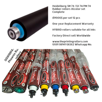 Nouveaux rouleaux en caoutchouc SM 74 SX 74 CD 74 pour rouleaux d'humidification d'encre pour machines d'impression offset, dureté 25 Shore, garantie 1 an