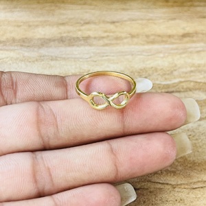 Fashionable Top Choice Infinity <b>Ring</b> Boho Brass <b>Rings</b> For Women 18k Gold Plated Geometric <b>Dainty</b> Jewelry Wholesale/OEM/ODM - Product Image 2