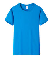 T-shirt publicitaire personnalisé en coton pur 200g, broderie logo OEM, prix usine Chine Bangladesh, manches courtes, vêtements de travail